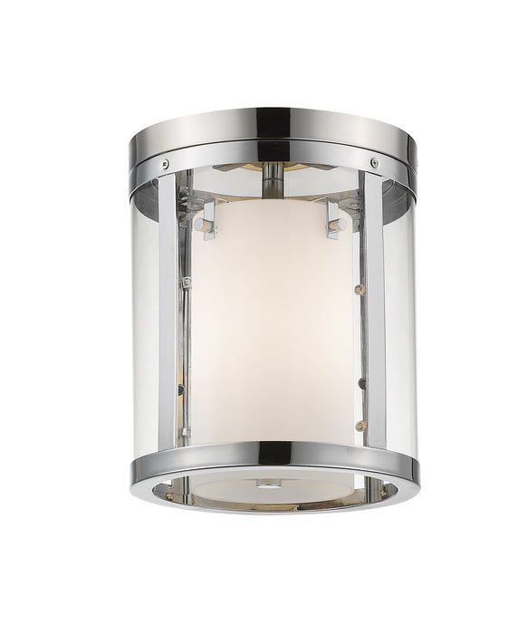 Z-Lite 426F-CH Three Light Flush Mount, Chrome