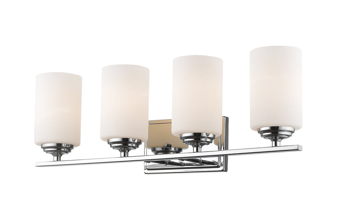 Z-Lite 435-4V-CH Four Light Vanity, Chrome