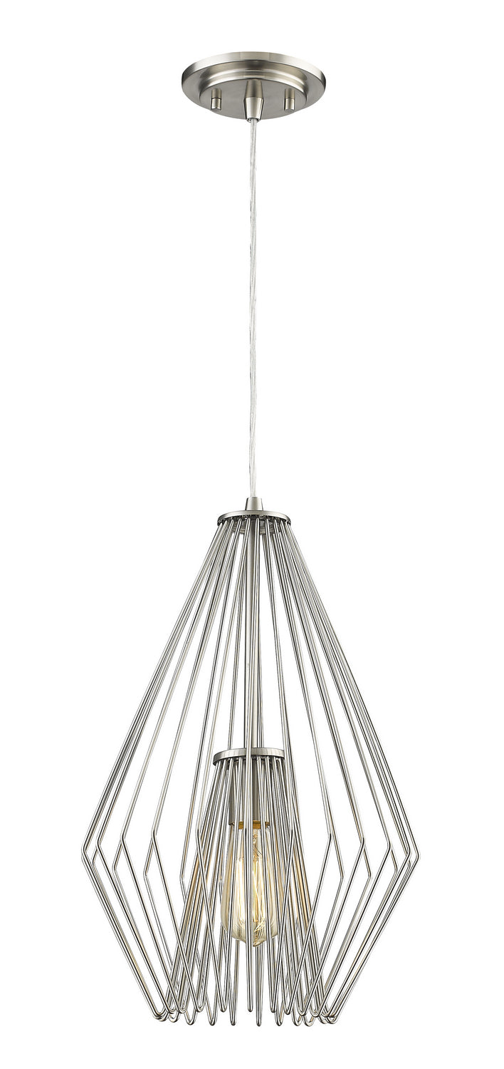 Z-Lite 442MP12-BN One Light Pendant, Brushed Nickel