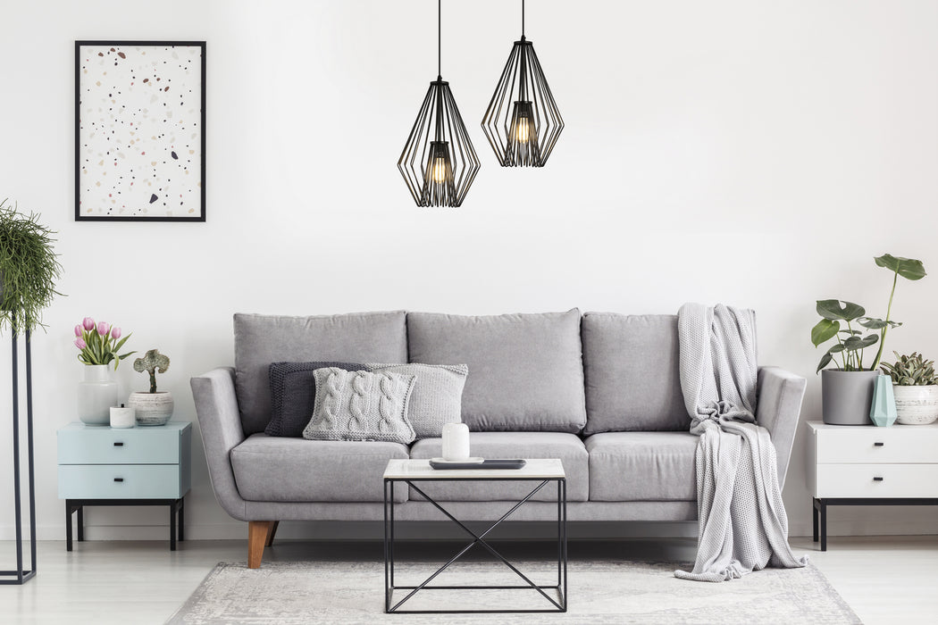 Z-Lite 442MP12-MB One Light Pendant, Matte Black
