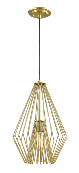 Z-Lite 442MP12-MG One Light Pendant, Metallic Gold