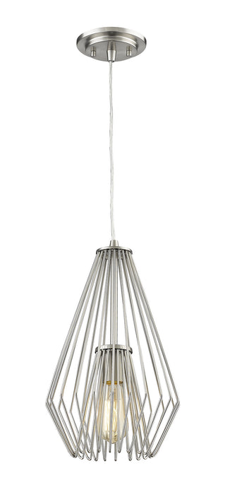 Z-Lite 442MP-BN One Light Pendant, Brushed Nickel