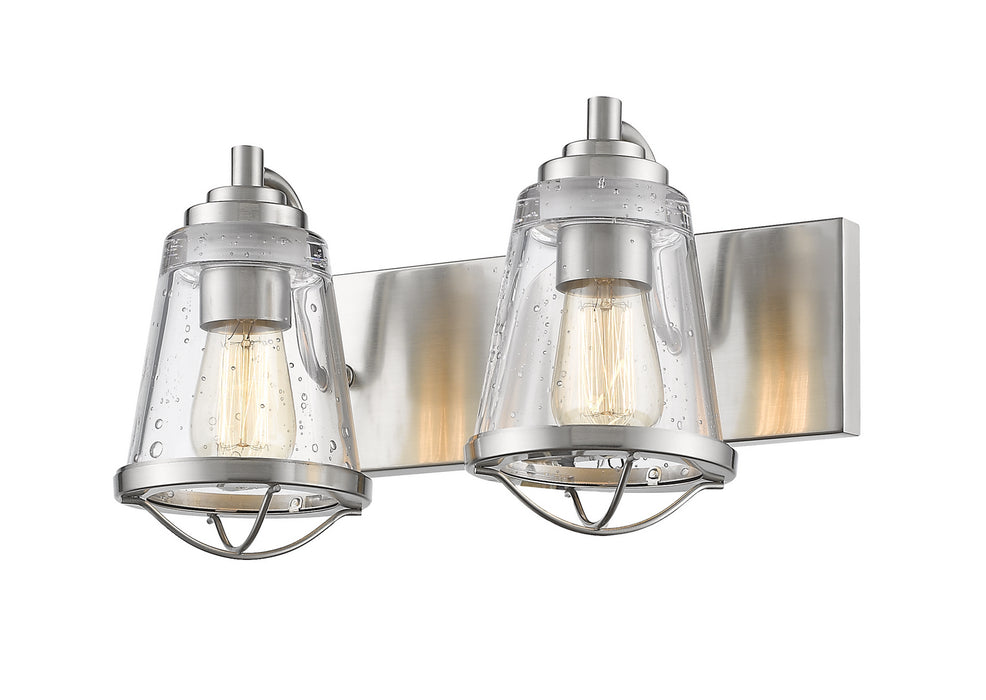 Z-Lite 444-2V-BN Two Light Vanity, Brushed Nickel