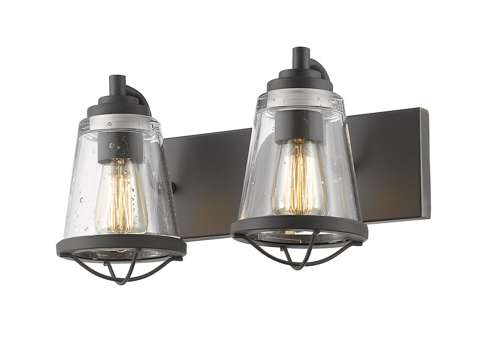 Z-Lite 444-2V-BRZ Two Light Vanity, Bronze