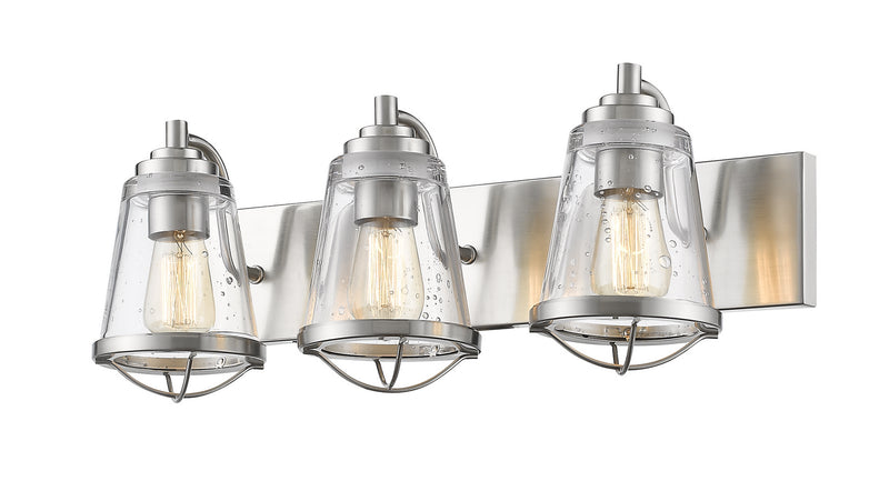 Z-Lite 444-3V-BN Three Light Vanity, Brushed Nickel