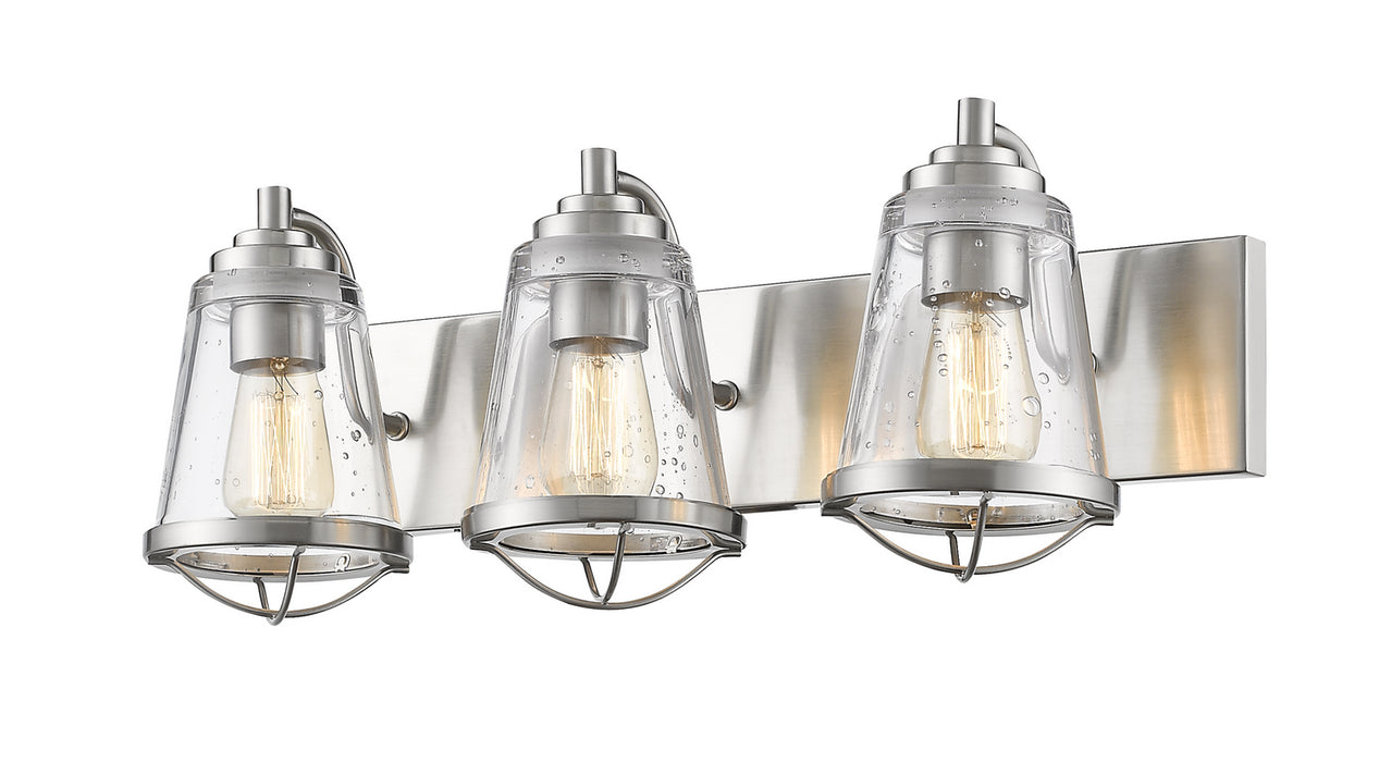 Z-Lite 444-3V-BN Three Light Vanity, Brushed Nickel