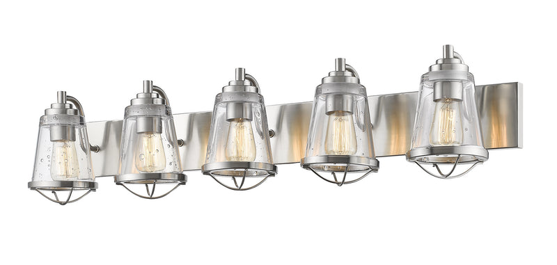 Z-Lite 444-5V-BN Five Light Vanity, Brushed Nickel