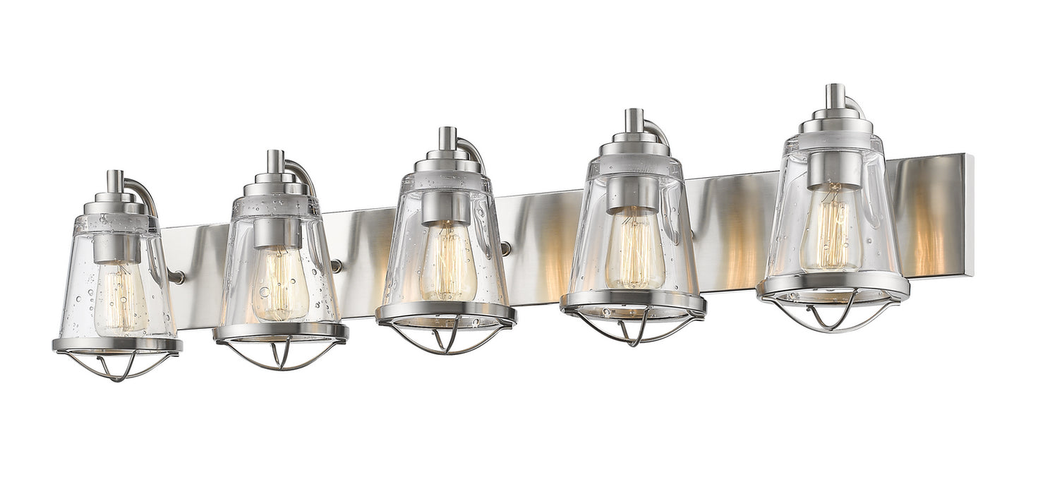 Z-Lite 444-5V-BN Five Light Vanity, Brushed Nickel