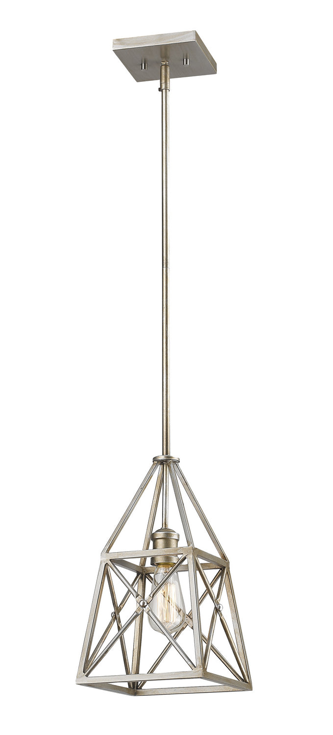 Z-Lite 447MP-AS One Light Pendant, Antique Silver