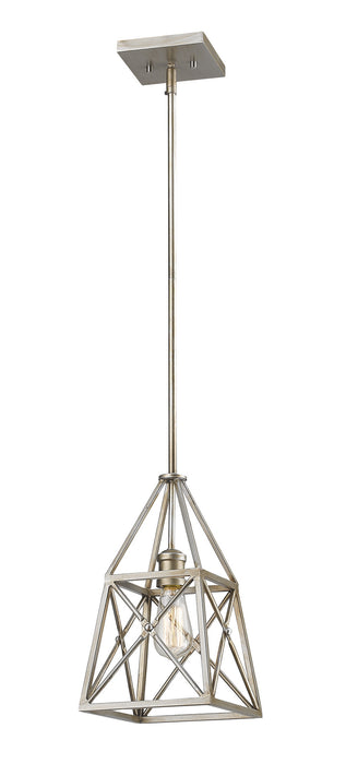 Z-Lite 447MP-AS One Light Pendant, Antique Silver