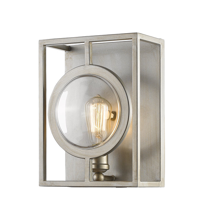 Z-Lite 448-1S-B-AS One Light Wall Sconce, Antique Silver