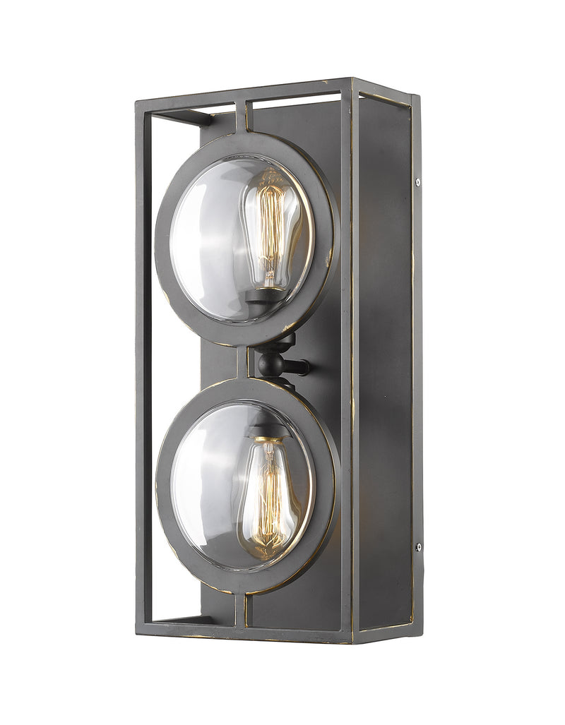Z-Lite 448-2S-OB Two Light Wall Sconce, Olde Bronze