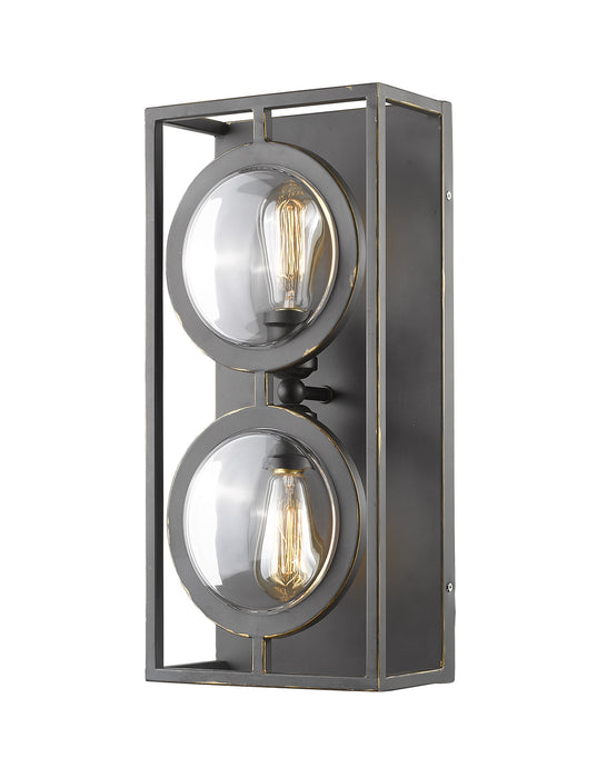 Z-Lite 448-2S-OB Two Light Wall Sconce, Olde Bronze