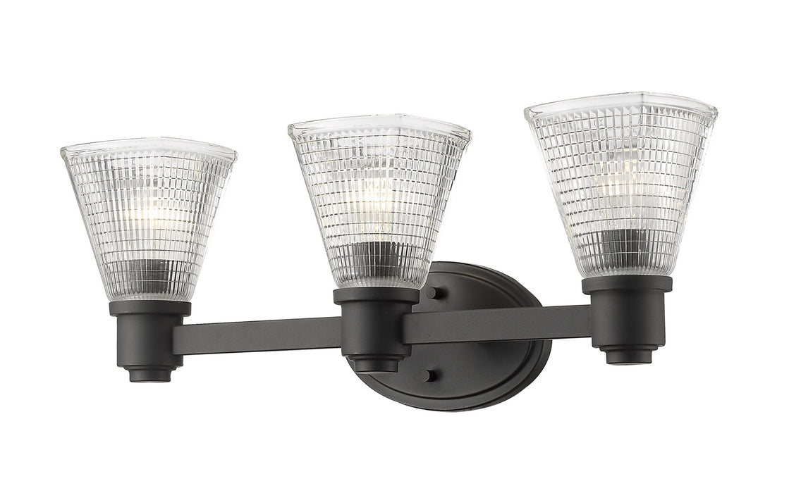 Z-Lite 449-3V-BRZ Three Light Vanity, Bronze