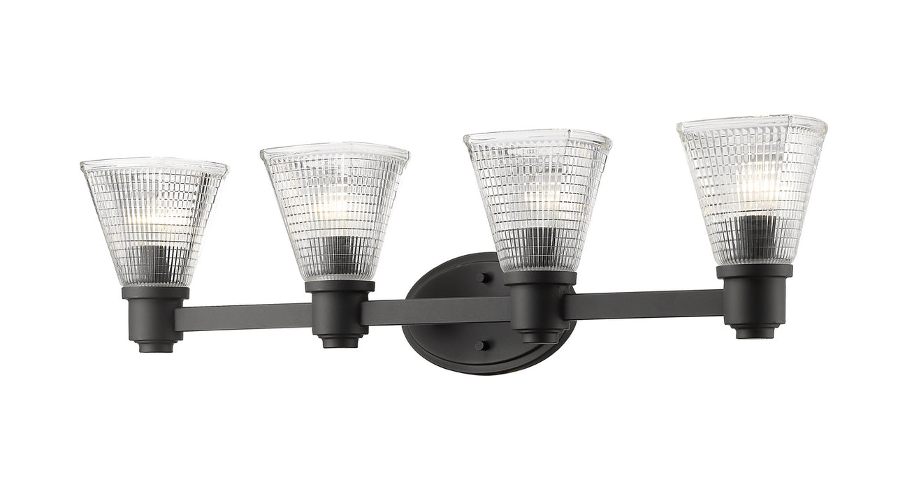 Z-Lite 449-4V-BRZ Four Light Vanity, Bronze