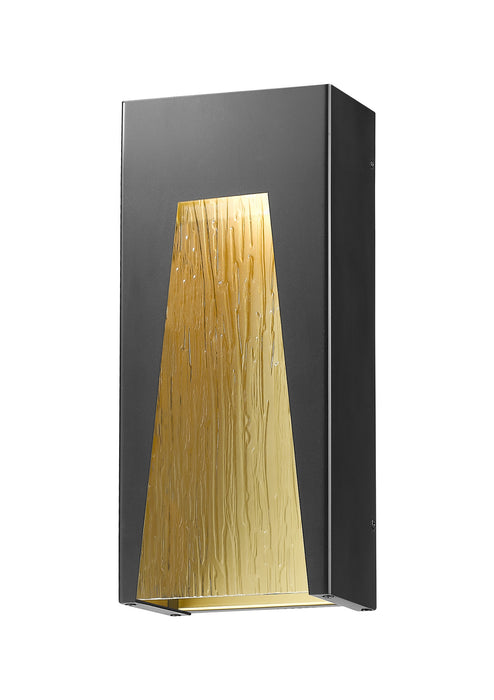Z-Lite 561B-BK-GD-CSL-LED LED Outdoor Wall Mount, Black Gold