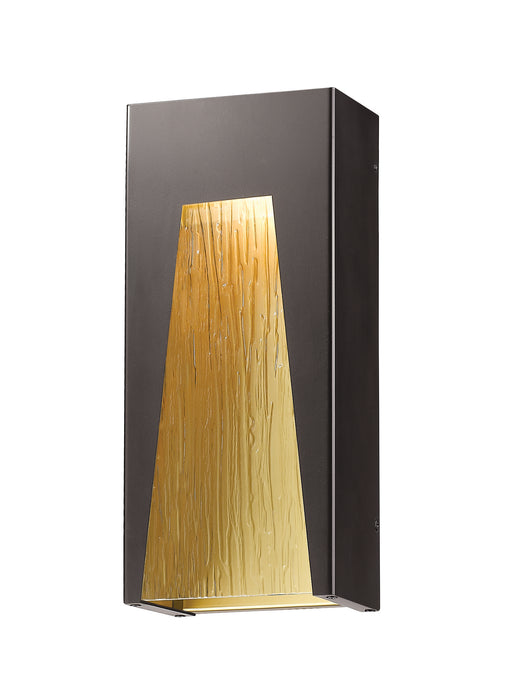 Z-Lite 561B-DBZ-GD-CSL-LED LED Outdoor Wall Mount, Bronze Gold