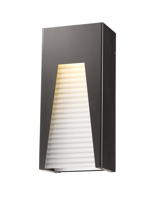 Z-Lite 561M-DBZ-SL-FRB-LED LED Outdoor Wall Mount, Bronze Silver