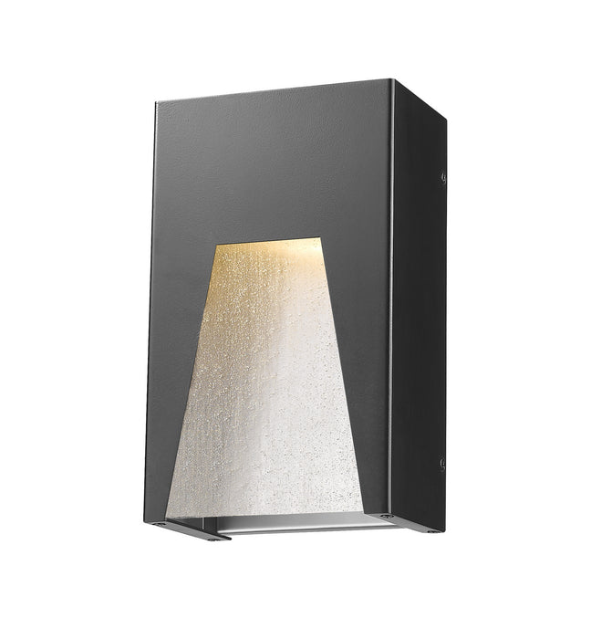 Z-Lite 561S-BK-SL-SDY-LED LED Outdoor Wall Mount, Black Silver