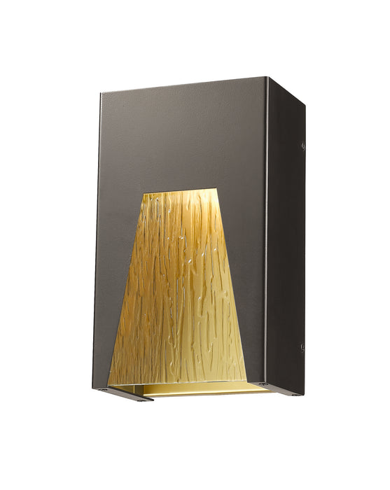 Z-Lite 561S-DBZ-GD-CSL-LED LED Outdoor Wall Mount, Bronze Gold