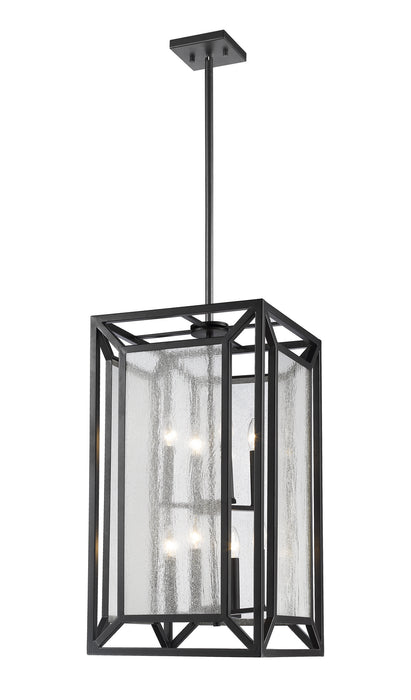 Z-Lite 6005-8BRZ Eight Light Chandelier, Bronze