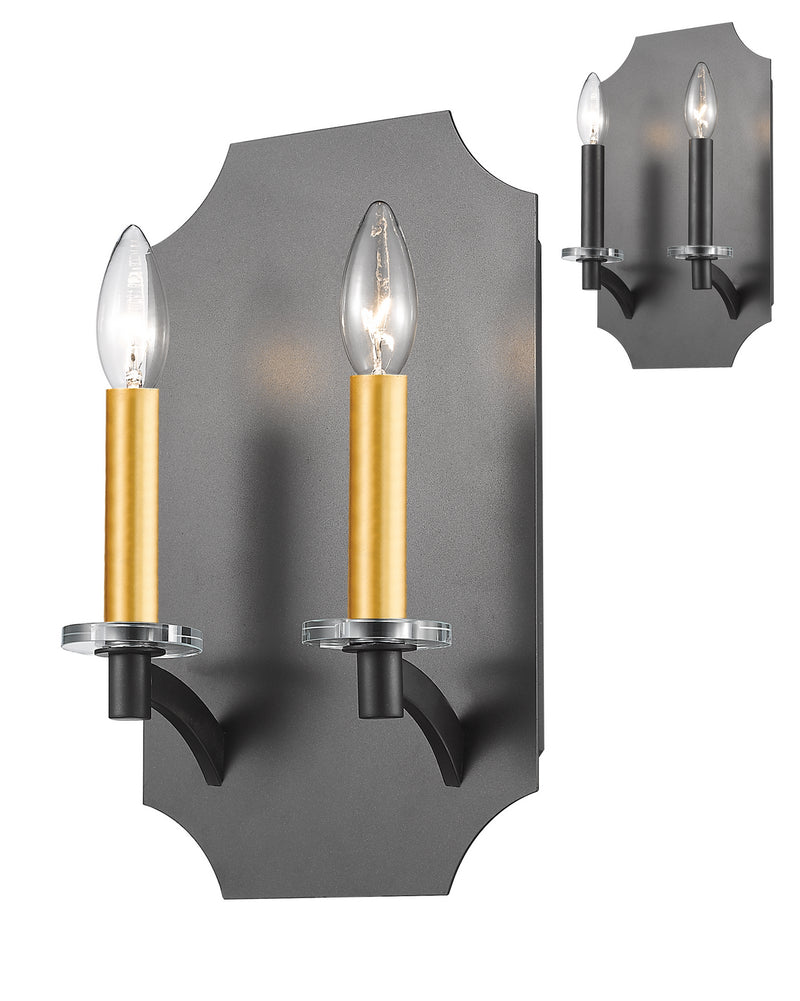 Z-Lite 6008-2S-BRZ Two Light Wall Sconce, Bronze