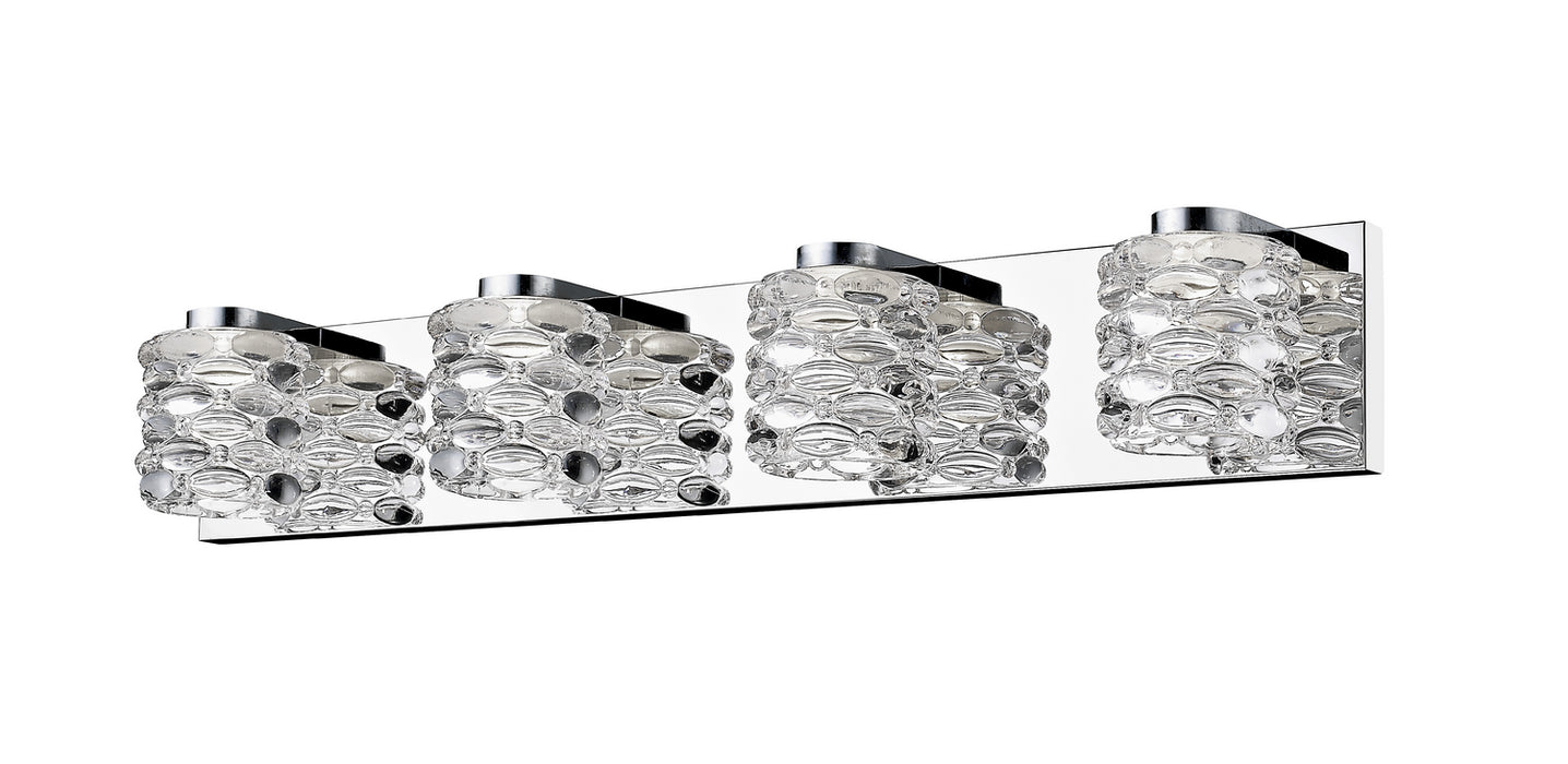 Z-Lite 907-4V-LED LED Vanity, Chrome