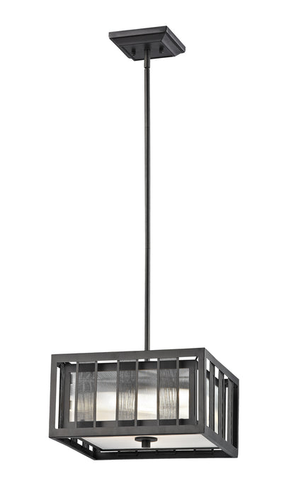 Z-Lite Z14-58P-C Three Light Pendant, Bronze