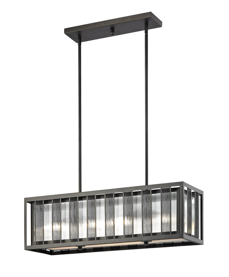 Z-Lite Z32-58IS Four Light Pendant, Bronze