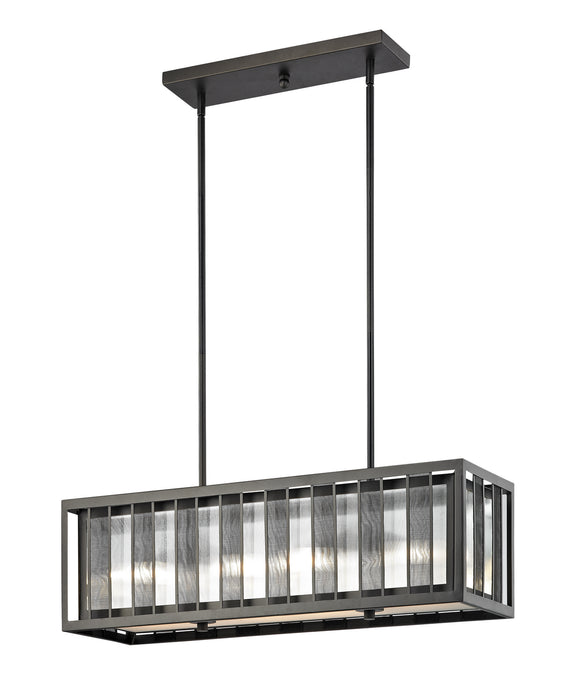 Z-Lite Z32-58IS Four Light Pendant, Bronze