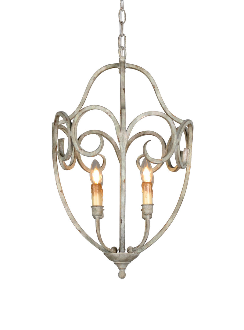 Terracotta Designs H6224-4 Four Light Chandelier, Rustic Gray
