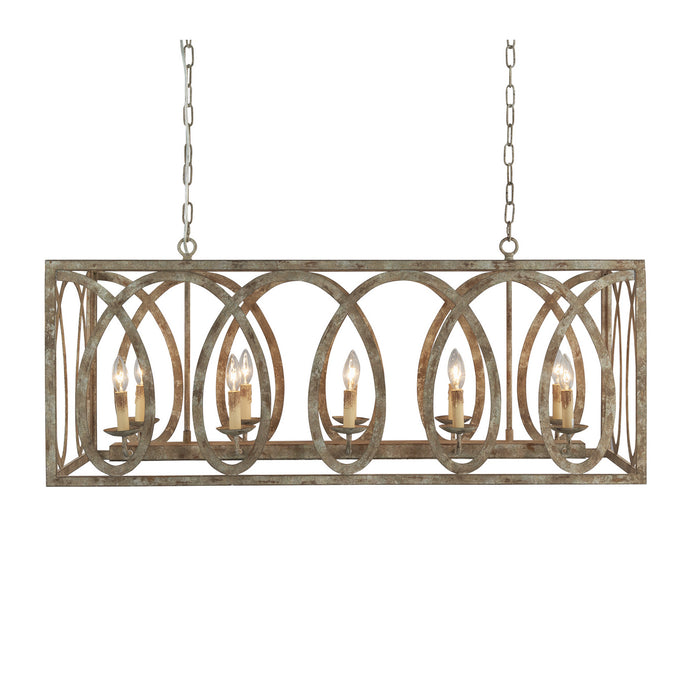 Terracotta Designs H7122-10 Ten Light Chandelier, Washed White