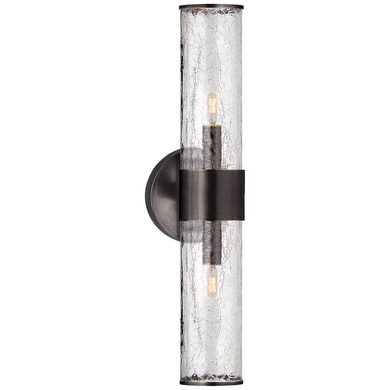 Visual Comfort Signature KW 2118BZ-CRG Two Light Wall Sconce, Bronze
