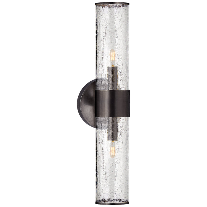 Visual Comfort Signature KW 2118BZ-CRG Two Light Wall Sconce, Bronze