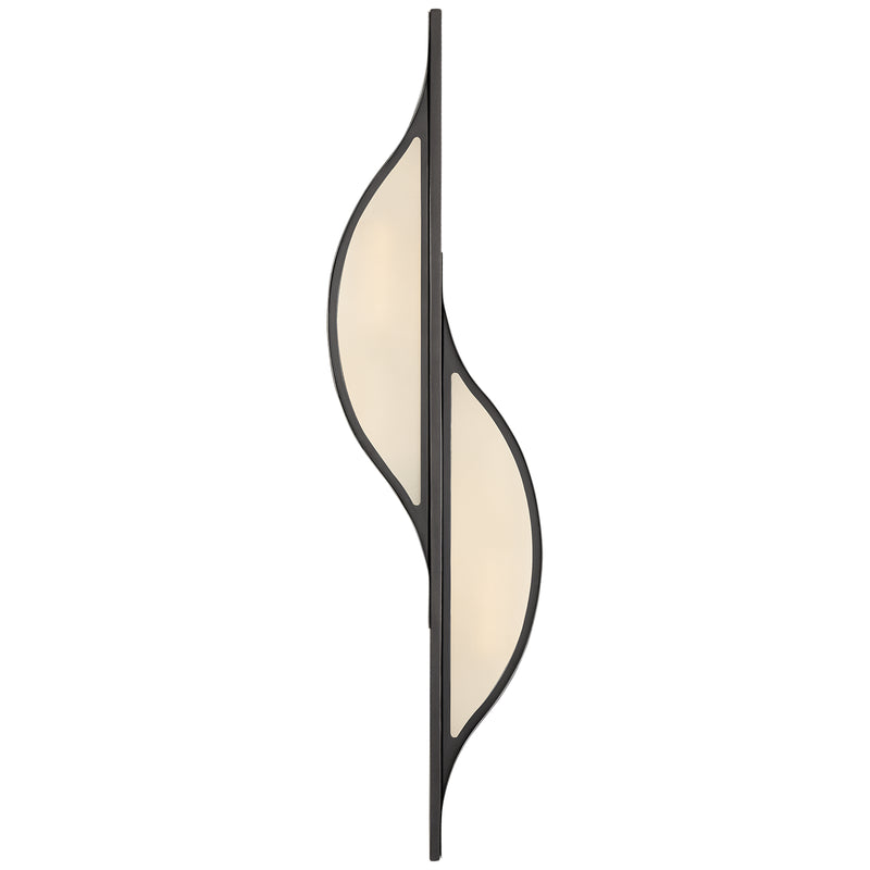 Visual Comfort Signature KW 2705BZ-FG Two Light Wall Sconce, Bronze