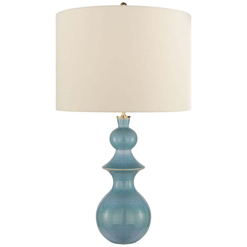 Visual Comfort Signature KS 3617STU-L One Light Table Lamp, Sandy Turquoise