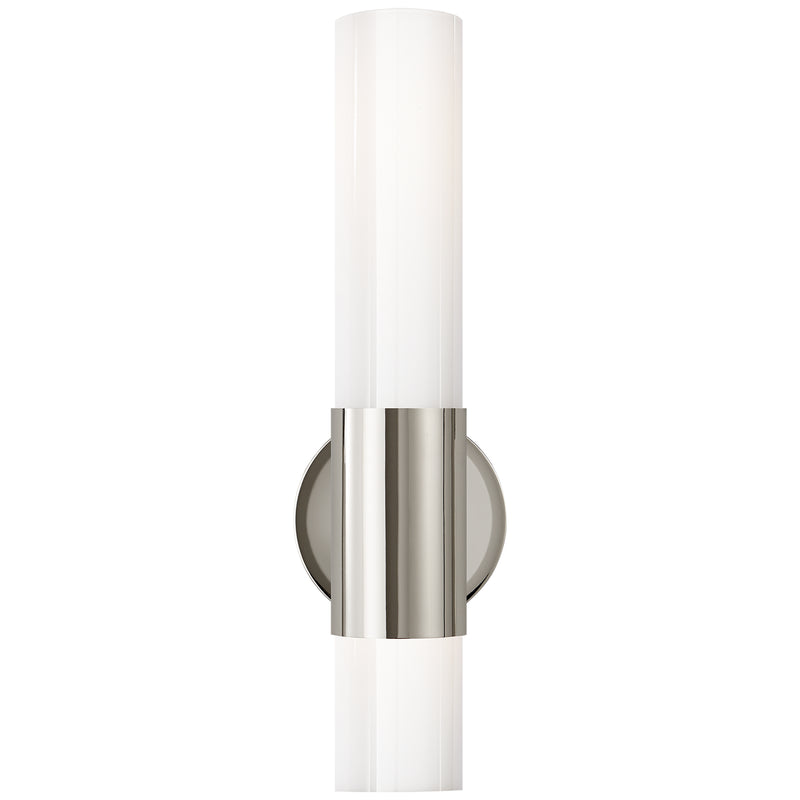 Visual Comfort Signature ARN 2611PN-WG Two Light Wall Sconce, Polished Nickel