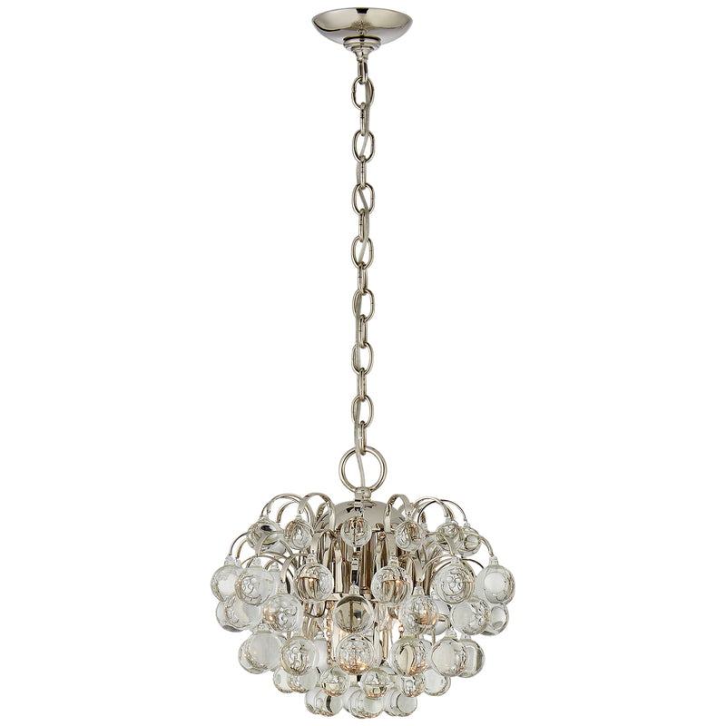Visual Comfort Signature ARN 5122PN-CG Six Light Chandelier, Polished Nickel