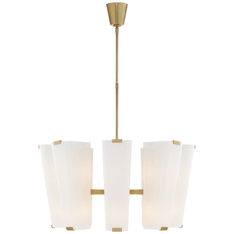 Visual Comfort Signature ARN 5310HAB-WG 16 Light Chandelier, Hand-Rubbed Antique Brass