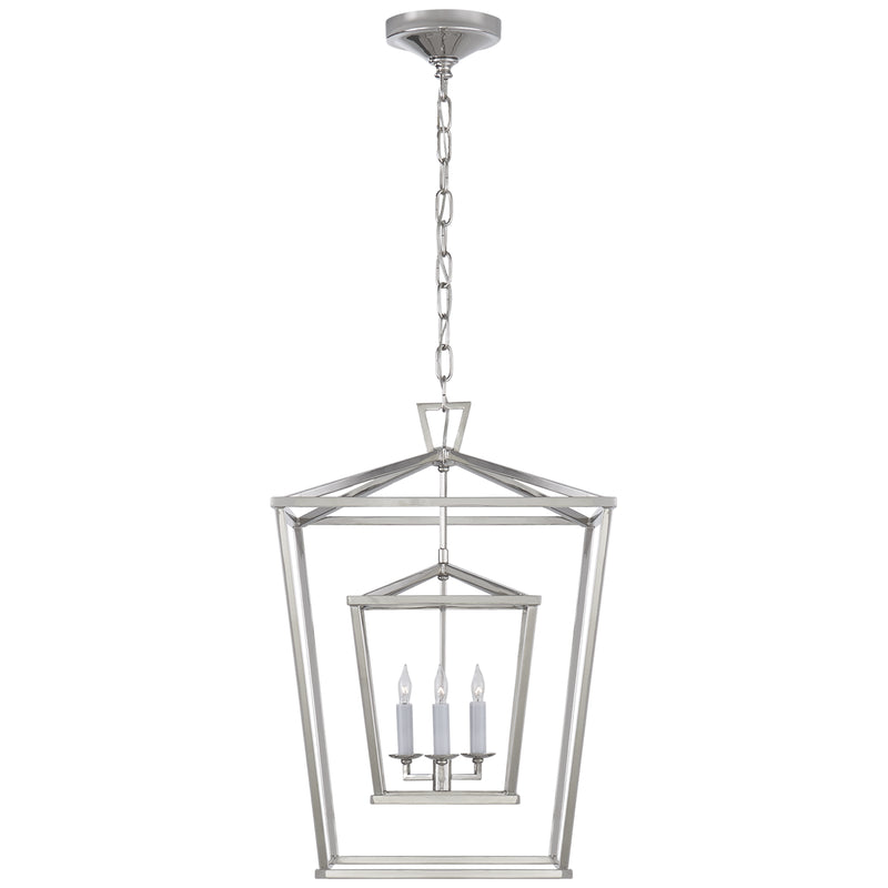 Visual Comfort Signature CHC 2178PN Three Light Lantern, Polished Nickel