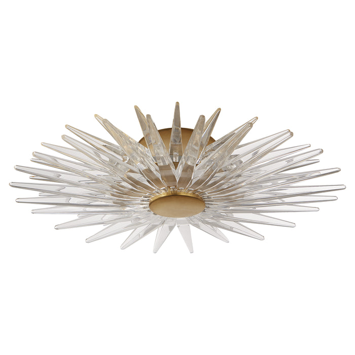 Visual Comfort Signature CHC 4509AB-CA LED Flush Mount, Antique-Burnished Brass