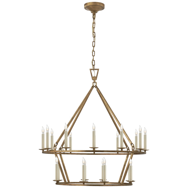 Visual Comfort Signature CHC 5178GI 20 Light Chandelier, Gilded Iron