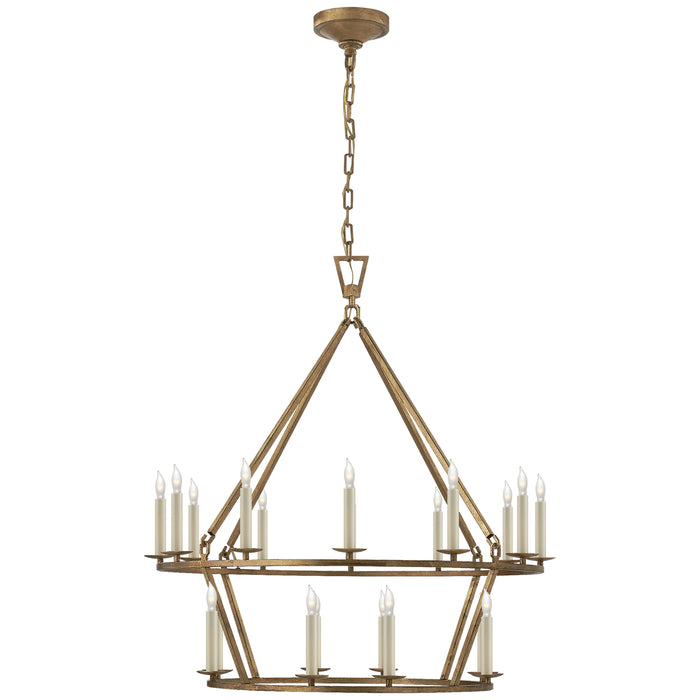 Visual Comfort Signature CHC 5178GI 20 Light Chandelier, Gilded Iron