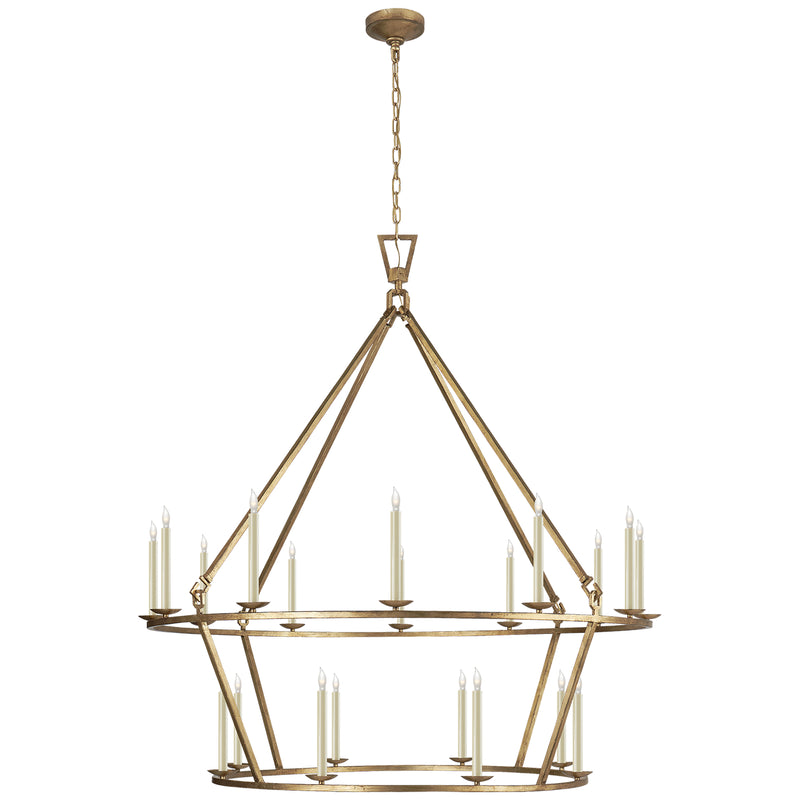 Visual Comfort Signature CHC 5199GI 20 Light Chandelier, Gilded Iron