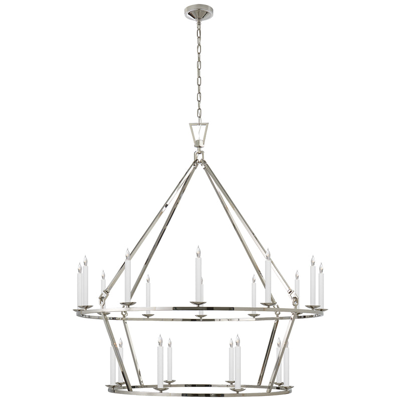 Visual Comfort Signature CHC 5199PN 20 Light Chandelier, Polished Nickel