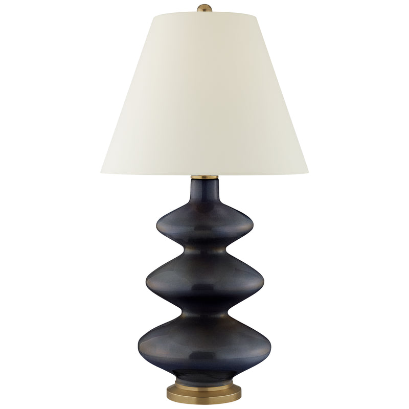 Visual Comfort Signature CS 3631MBB-PL One Light Table Lamp, Mixed Blue Brown