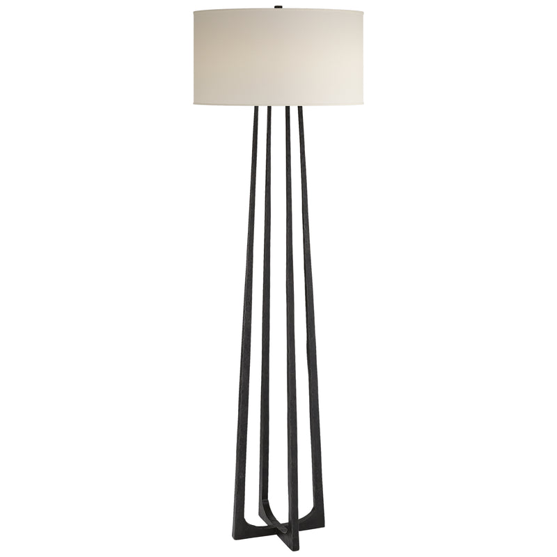 Visual Comfort Signature S 1513AI-PL One Light Floor Lamp, Aged Iron
