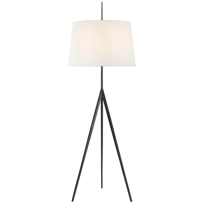 Visual Comfort Signature S 1641AI-PL One Light Floor Lamp, Aged Iron
