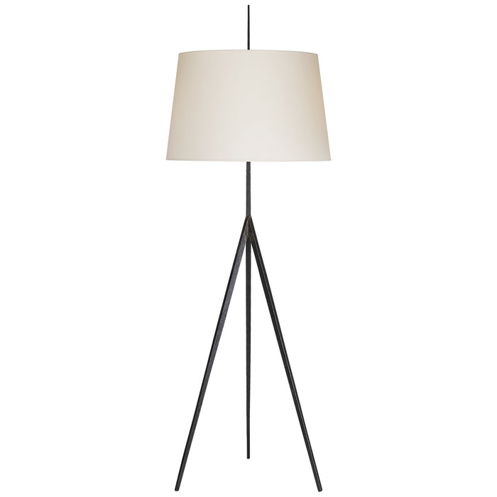Visual Comfort Signature S 1641AI-PL One Light Floor Lamp, Aged Iron