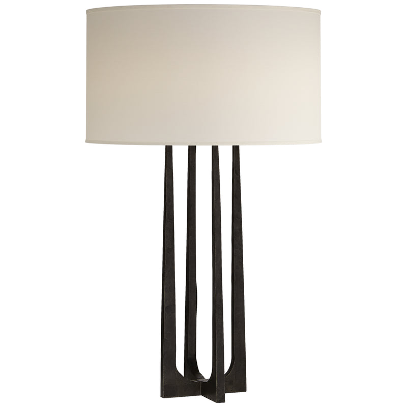 Visual Comfort Signature S 3513AI-PL One Light Table Lamp, Aged Iron